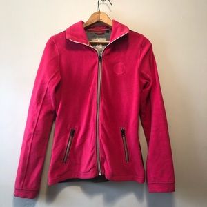 Gaastra Pink Zip Up Fleece Sweater